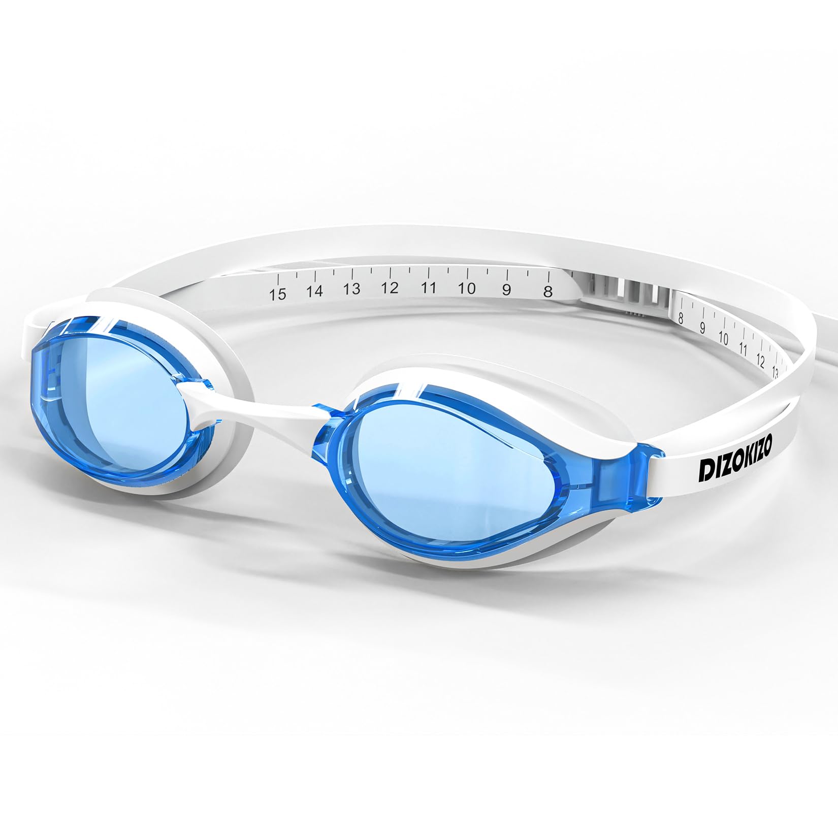Dizokizo Swimming Goggles No Leaking Anti-Fog UV Protection Adjustable Professional Swim Goggles for Adult Men Women