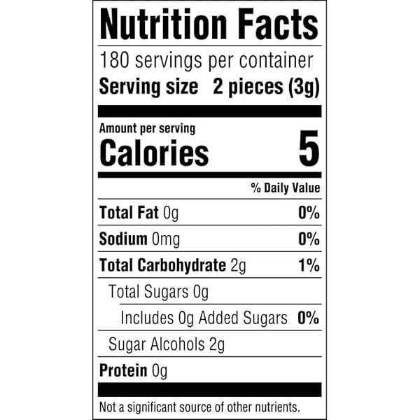 ECLIPSE CHEWING GUM SUGAR-FREE – SPEARMINT SUGARFREE GUM, ZERO SUGAR CANDY BULK PACK BOX, 60 COUNT (PACK OF 6)