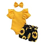 fhutpw 3Pcs Baby Girl Summer Clothes Letter Printed