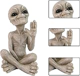 Alien Statue Resin Desk Garden Ornament 6x6x11 cm Indoor Outdoor Decoration view 3