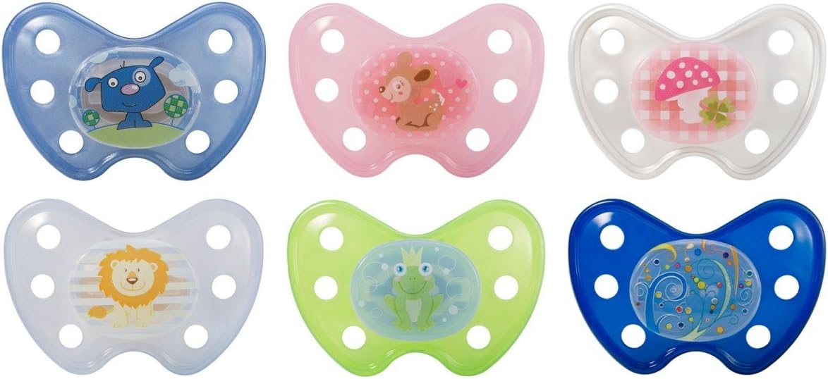 Babynova Pacifier with Ring (Size 2, Assorted Colours, Dentistar)