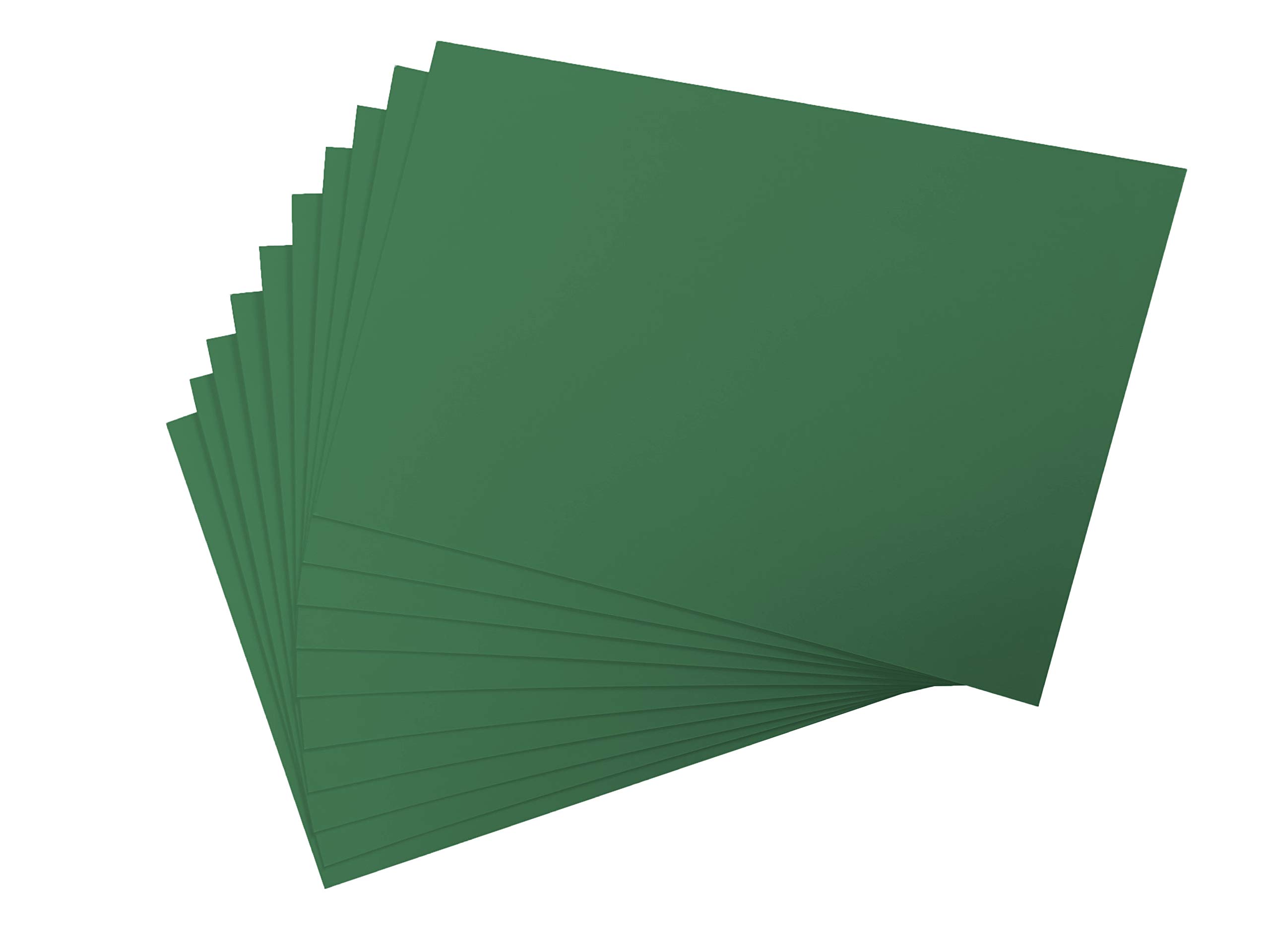 Green Card A4 300gsm 10 Sheets - Double-Sided Coloured Card-Stock for Craft, Art, Origami, Christmas Cards & Handmade Papers