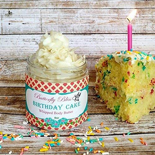 Birthday Cake Whipped Body Butter, natural lotion, organic