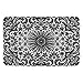DII Vinyl Lace Placemats Stain Resistant, Set of 6, Black 6 Piece