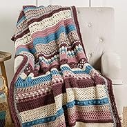 Crochet Striped Afghan Club - 30-Stripe Stitch Sampler Afghan Subscription Club: Plumberry Colorway