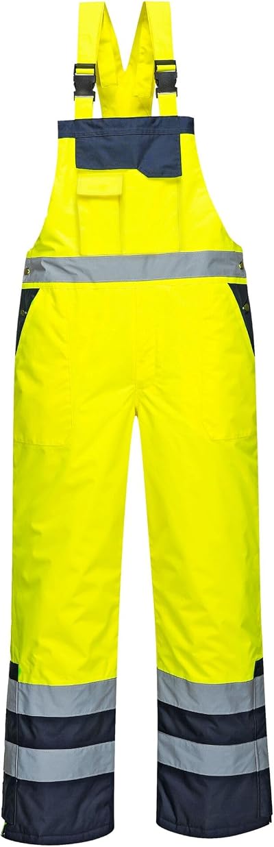 Portwest Unisex Yellow Work Overalls Size L 300D Polyester Stain Resistant PU