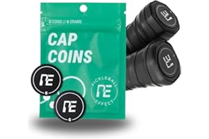 Pickleball Effect Cap Coins Weighted Paddle Counterbalance – Enhances Hand Speed and Reduces Head-Heavy Feel for Improved Con