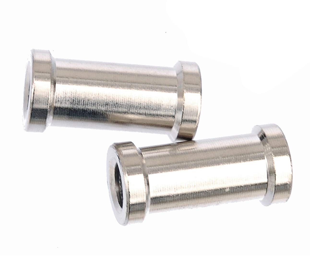 Photo 1 of (2 Packs) 32mm 1/4" to 3/8" inch Female to Female Convertor Threaded Screw Adapter Spigot for Studio Light Stand, Hotshoe/Coldshoe Adapter Ball Head Flash Trigger Receiver