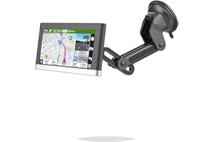 SKYTITAN SkyTian for Garmin GPS Car Mount Replacement Sticky Suction Cup 17mm Ball Mount Long Arm Windshield Holder fit Garmin Nuvi Drive Dezl RV GPS, Black