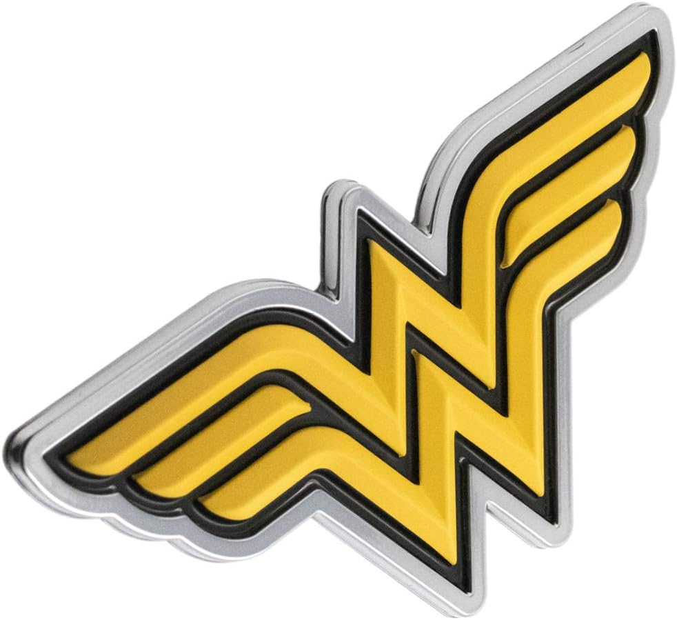 Fan Emblems Wonder Woman 3D Car Badge (Classic Logo - Yellow and Black), 2.3 x 4.3 x 0.2 inches - Image 4