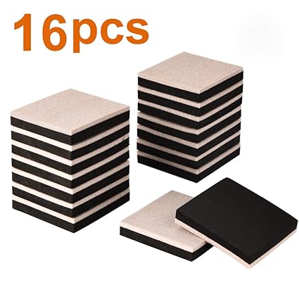 16pcs Furniture Sliders 3 5 Inch Felt Sliders Furniture Moving