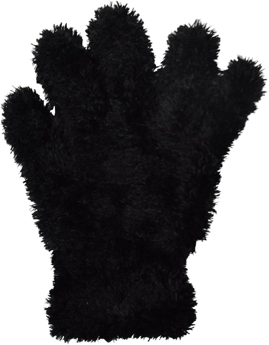 Fuzzy Chenille Gloves Women Winter Magic Warm GlovesBlack at Amazon