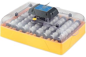 Brinsea Ovation 56 Advance Egg Incubator with Humidity Display, Automatic Egg Turning, Precision Controls, Temperature Alarms for Hatching 56 Chicken, Duck, and Other Bird Eggs