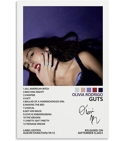 Amazon.com: AVIMYA Rodrigo VAMPIRE Olivia Poster Olivia - Rodrigo