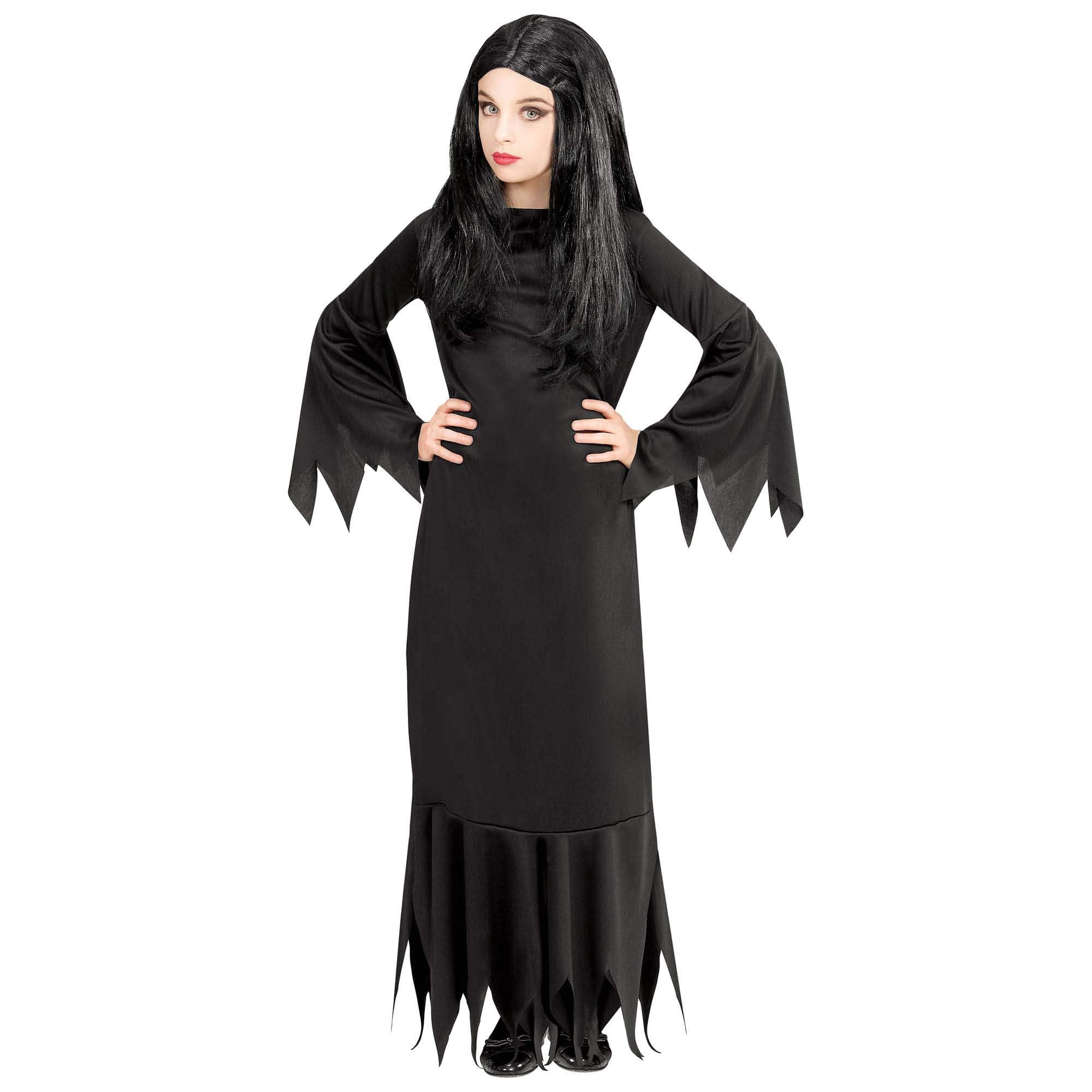 W WIDMANN MILANO Party Fashion - Women's Dark Costume for Girls, Gothic, Horror, Trick or Treat, Halloween, Carnival, Theme Parties, Size 164 cm / 14-16 Years