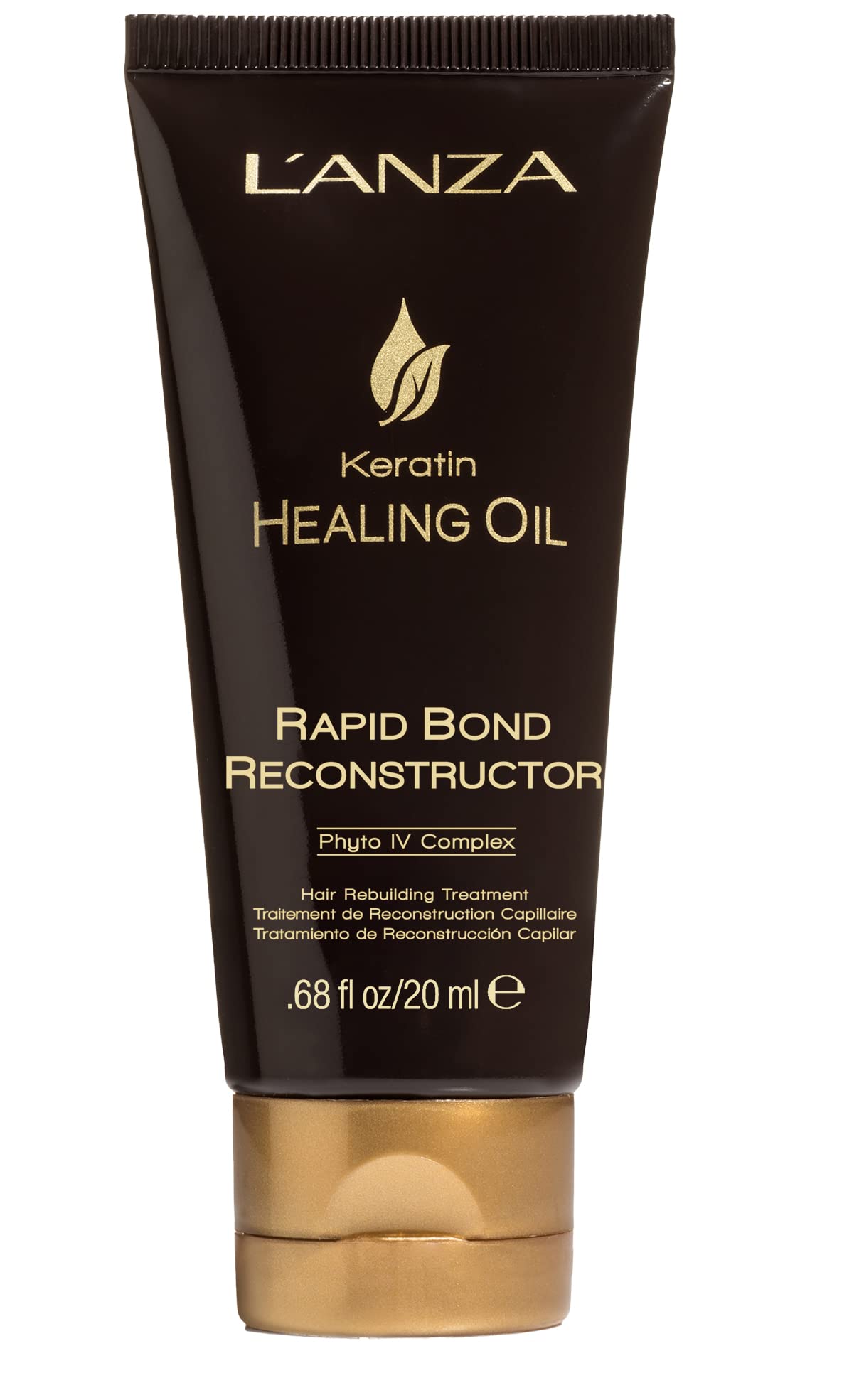 L'ANZA Rapid Bond Reconstructor - Keratin Healing Oil Hair Care Bond Repair Treatment, Phyto IV Complex Hair Repair Treatment for Damaged Hair & Dry Hair, Vegan Hair & Split End Repair Serum (20ml)