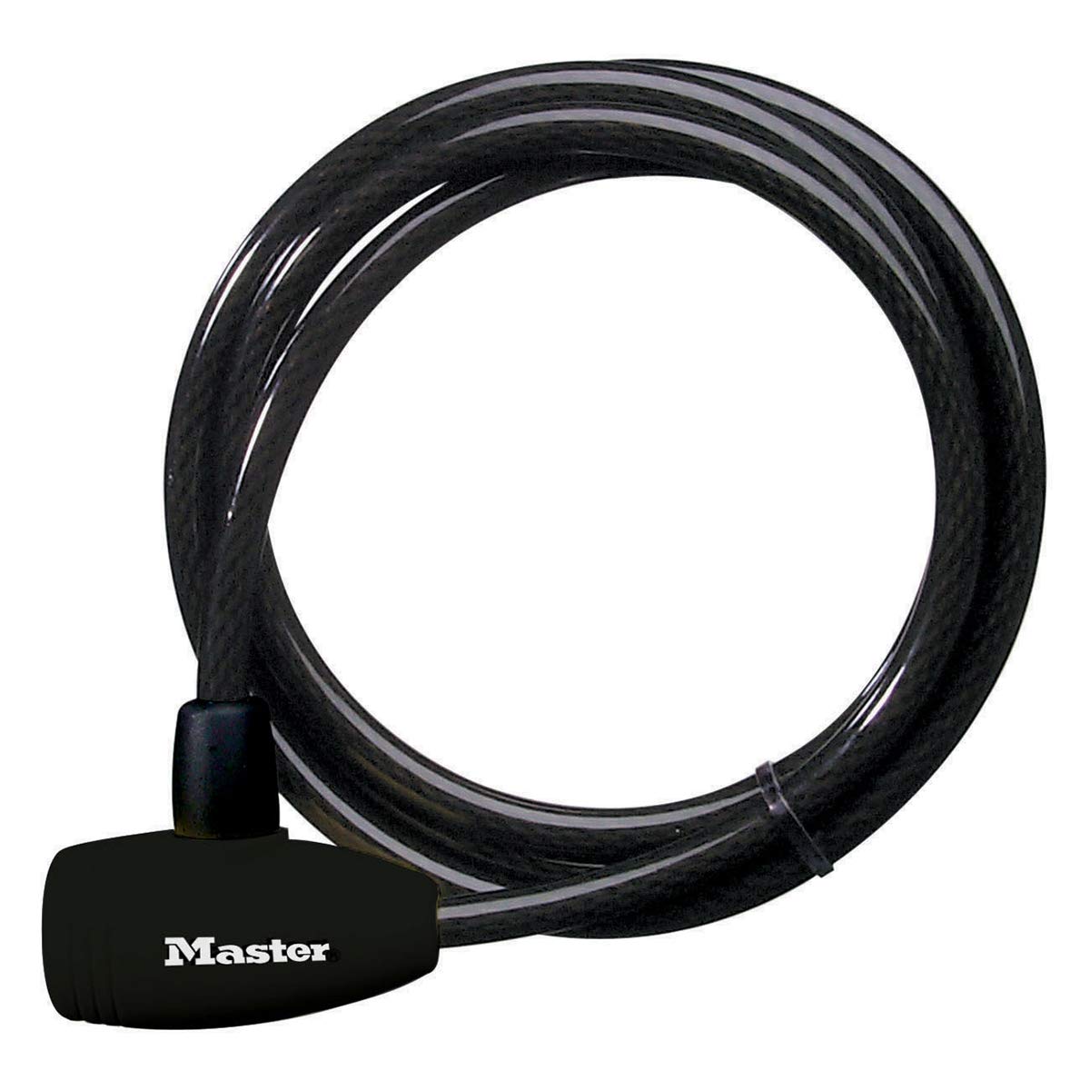 Master Lock 8154EURD Bike Lock with Key Lock, 1.8 m Cable, Black