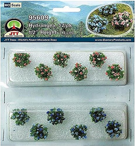 Hydrangea, HO-scale. 18pk