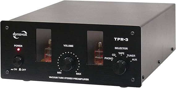Dynavox: TPR-3 Röhrenvorstufe Schwarz/silber