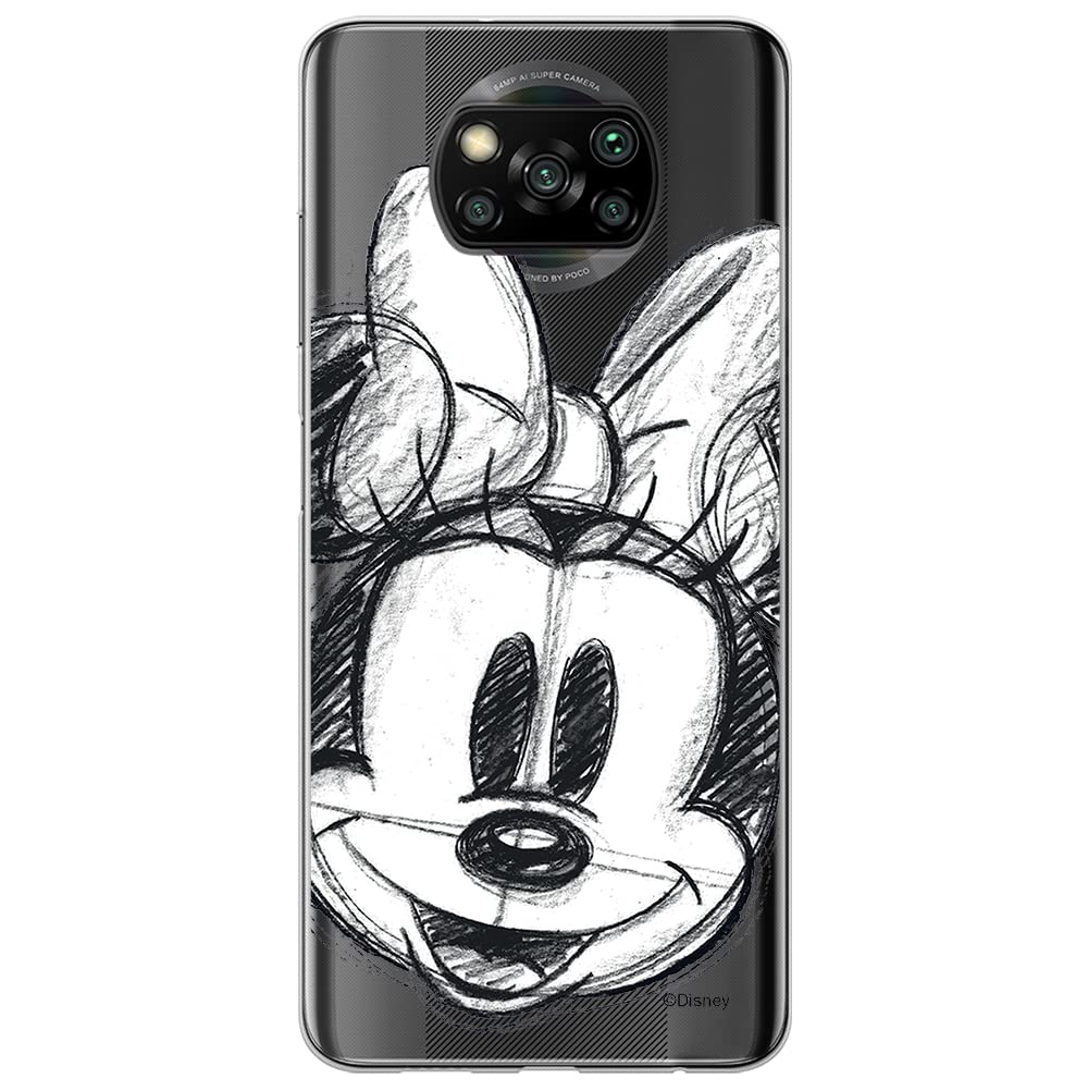 ERT GROUP mobile phone case for Xiaomi POCOPHONE X3 original and officially Licensed Disney pattern Minnie 012 optimally adapted to the shape of the mobile phone, partially transparent