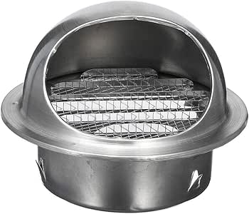 Conducto de ventilación de pared y techo de acero inoxidable duradero