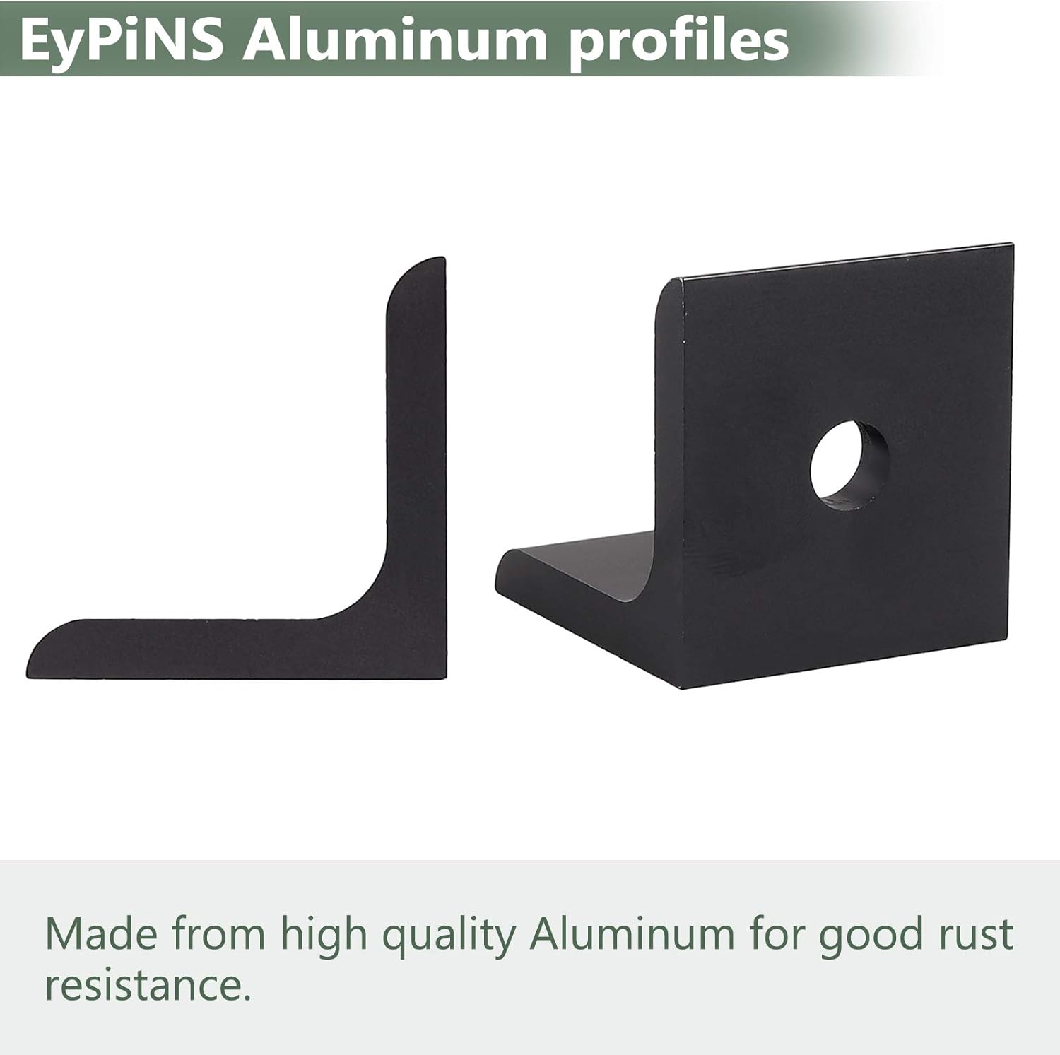 EYPINS 4040 4080 Aluminum Corner Braces Brackets Plates, 10pcs 90 Degree Right Angle Brackets for DIY Strut Profiles - Image 5
