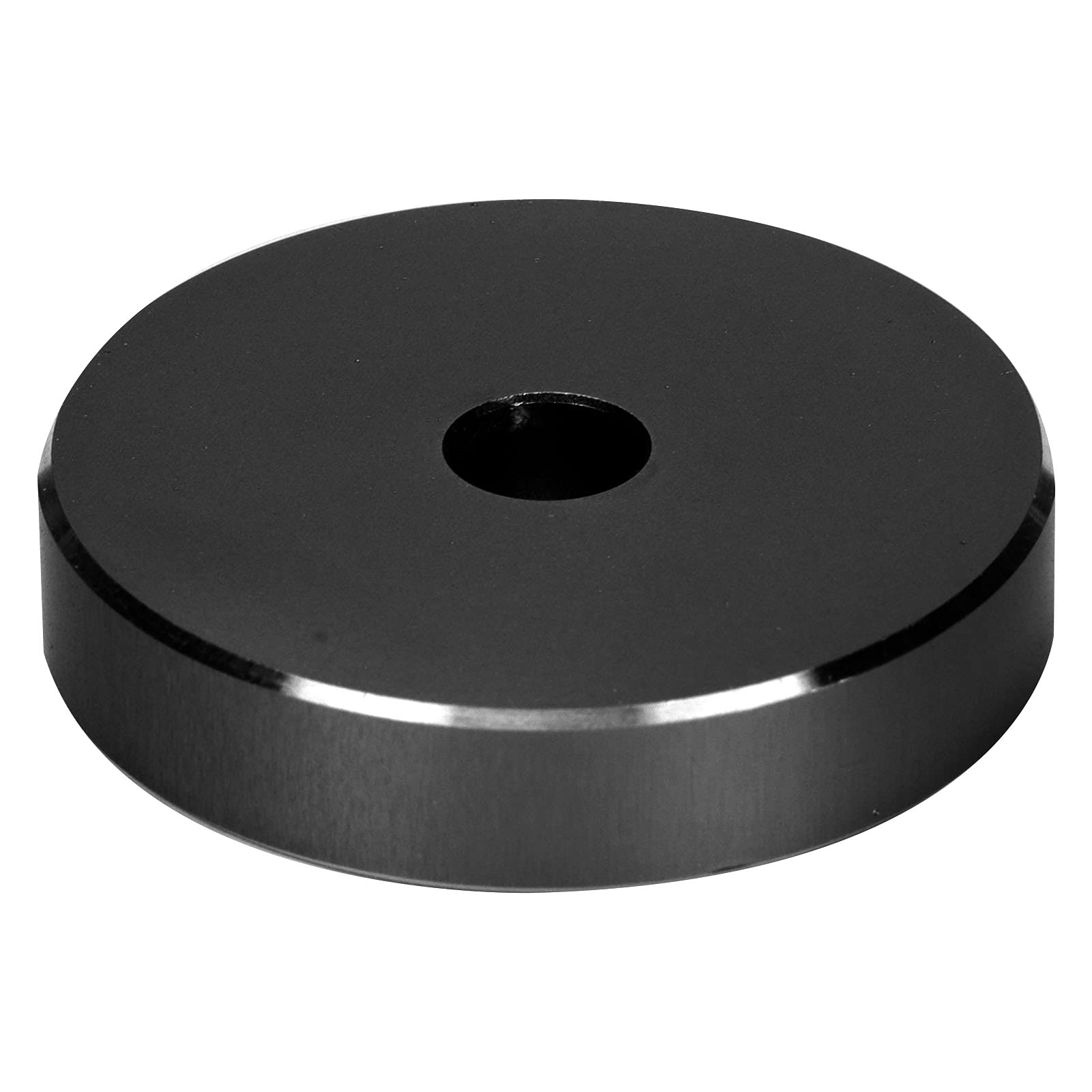 Black Adapter, Turntable Adapter, 45 RPM Record Turntable Adapter Large Hole Conversion Sheet Black Clamp Adapter for Most Big Hole Records (Black)