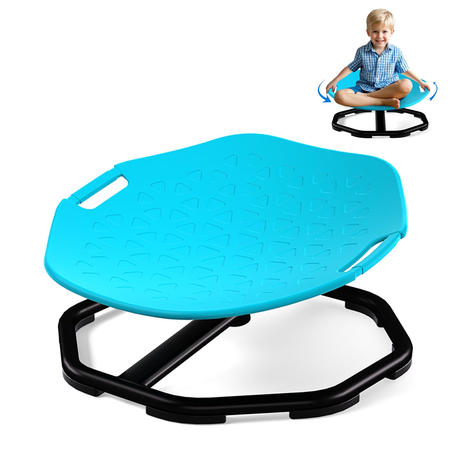Spinning Chair for for Autism Kids, Sensory Integration Swing Equipment for Children, Sit and Spin Swivel Toys Birthday Gifts for Toddlers Boys Girls Christmas