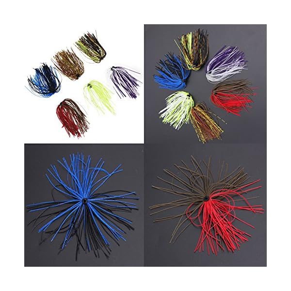 Awakingdemi-6-Bundles-Assorted-Color-Fly-Tying-Rubber-Threads-Silicone-Rubber-Skirts-Flake-Squid-Skirts-Lure-Thread
