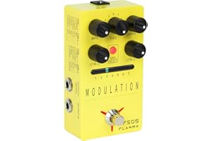 FLAMMA FS05 Multi Modulation Pedal Electric Guitar Stereo Effects Pedal with 7 Storable Slots 11 Modulation Effects True Bypass
