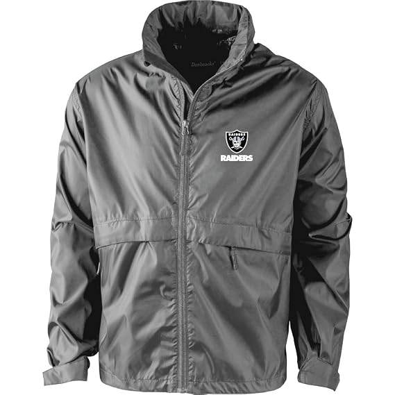 raiders pullover windbreaker