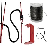 - QI HUO JU - Archery Peep Sight Tubing, 1/4" 3/16" Tube Peep Sights with Bowstring Separator Tool or Bow String Peep Sight Splitter for Compound Bow Hunting Shooting Accessories (Peep Sight Kit)