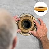 Angoily Toilet Seal Flange Ring Wax Bowl Gasket for Gas Odor Watertight Khaki view 8