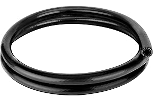 EVIL ENERGY 5/8" Silicone Heater Hose Radiator Coolant Hose Straight SAE J20R3 CLASS-A 60PSI 5FT Black
