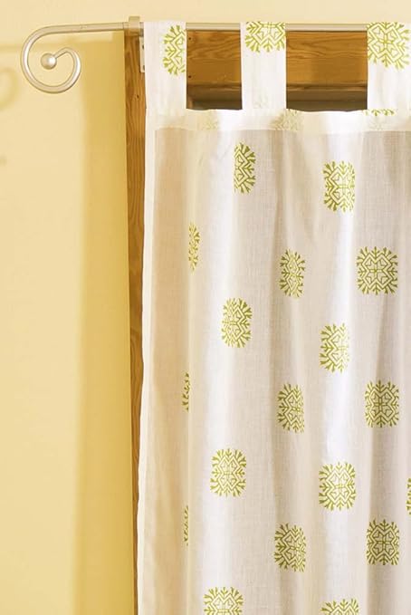 Amazon Com Handmade Sage Midori Sheer Cotton Voile Curtain Panel