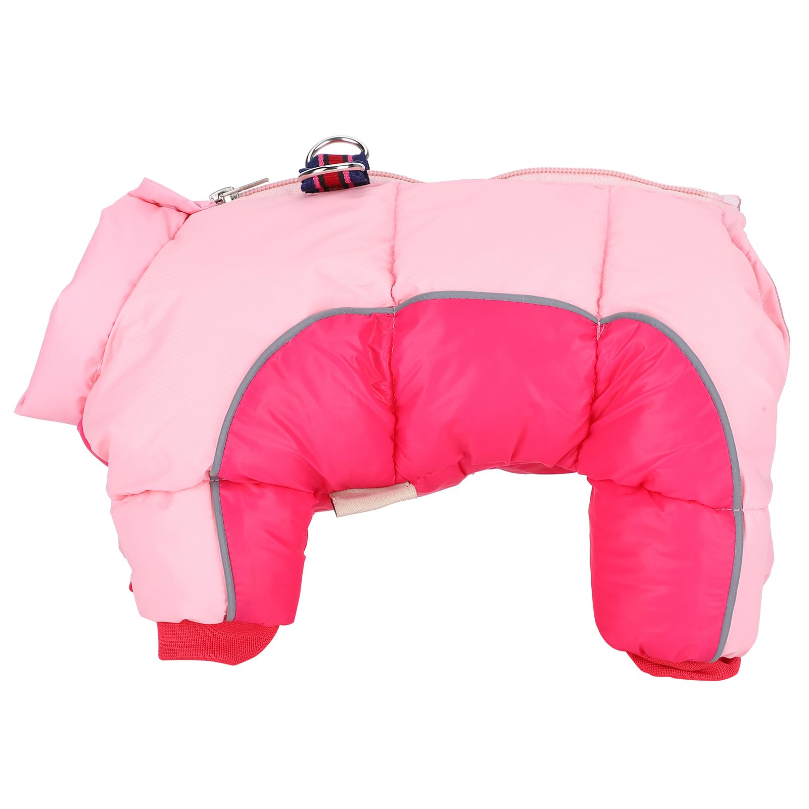 Winter Warm Dog Clothes Windproof Jacket Puppy 4 Four Legs Snowsuit Doggie Apparel Outfits Pink(10#)