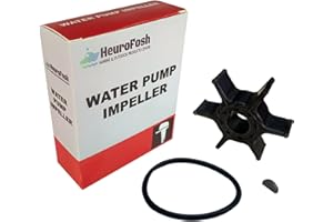 HeuroFosh 63V44352 Water Pump Impeller for Yamaha 8 9.9 15 20 HP Outboard Engine 63V-44352-00-00 63V-44352-01-00
