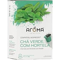 Aroma Selezione Cápsulas De Chá Verde Com Hortelã Compatível Com