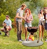 XIANTIAN Fire Pit Mat – Heat Resistant, Outdoor Deck Protector, Grey view 5