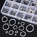 Hilitchi 150-Pcs 304 Stainless Steel External Circlip Snap Retaining Clip Ring Assortment Set - Size: 4mm to 28mm