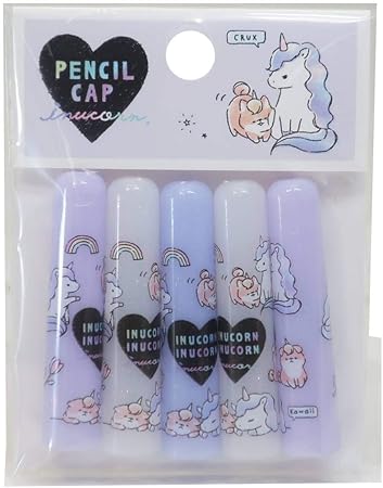 Amazon Co Jp 鉛筆キャップ えんぴつカバー 5本セット イヌコーン クラックス 新学期準備雑貨 女の子向け グッズ 通販 おもちゃ