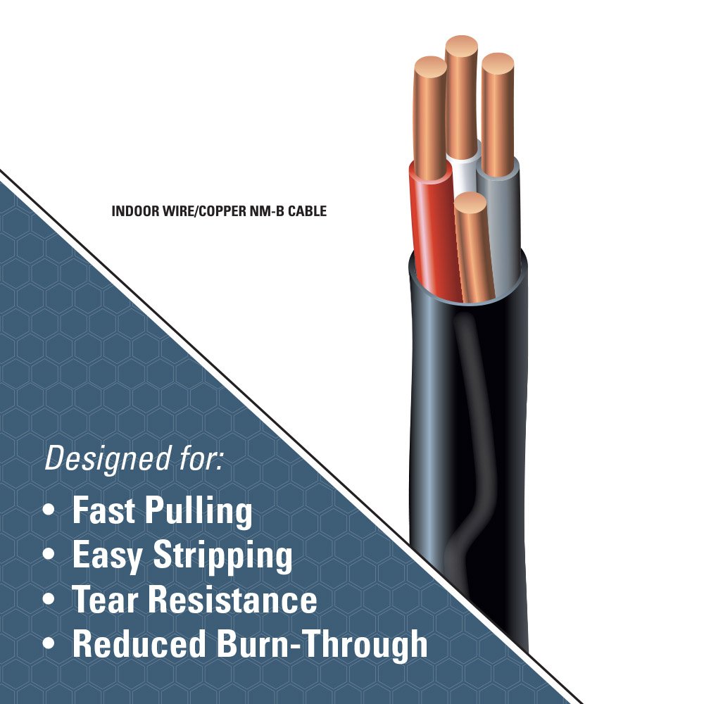 Southwire 63949232 50\' 8/3 with ground Romex brand SIMpull ...