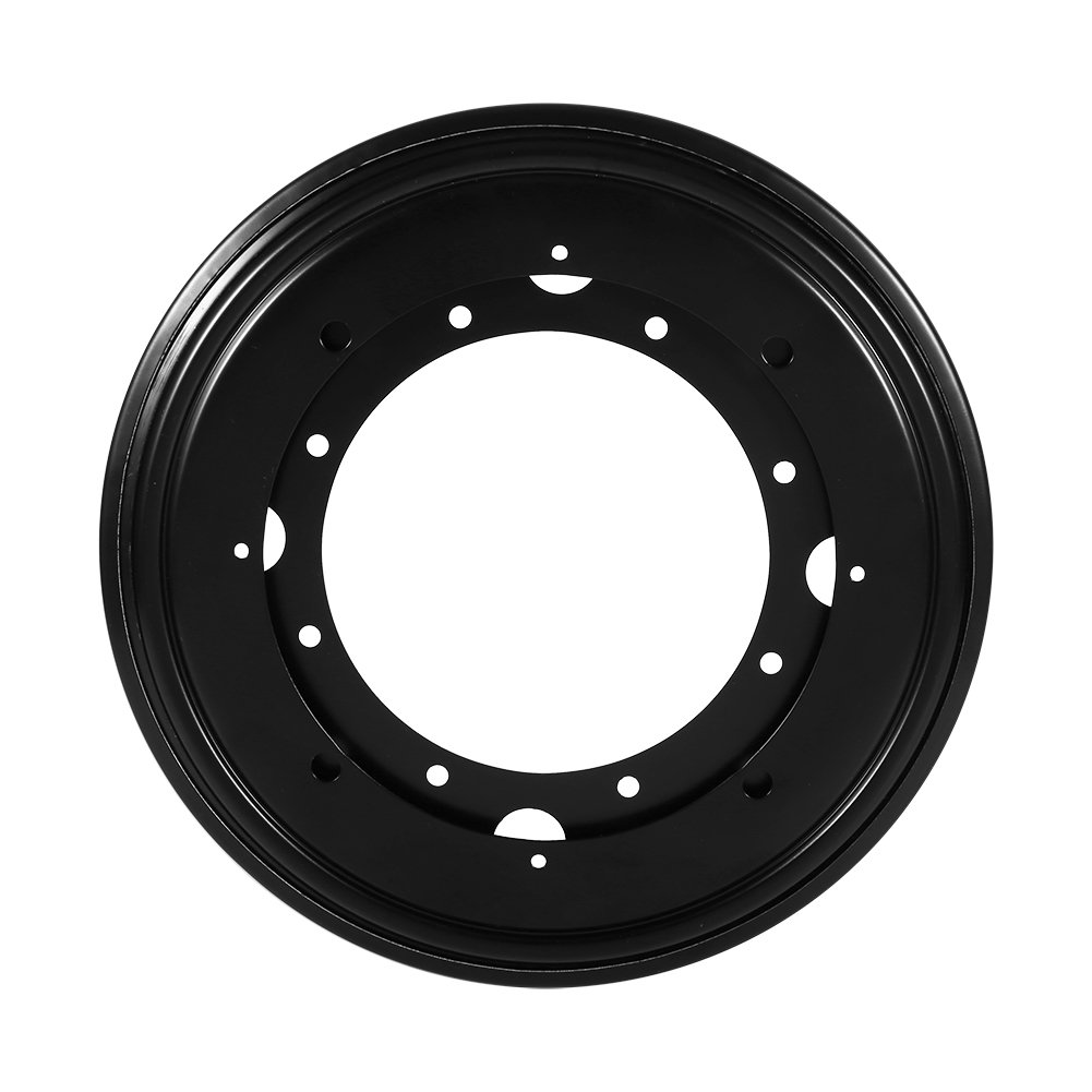 Yosoo Heavy Duty Lazy Susan Turntable 360 Degree Rotating Swivel Steel Ball Bearing Stand For Kitchen Cabinet-Round Shape, 4 Type (Size : 9"-Black)
