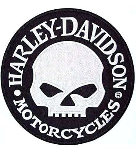 Harley Davison BLINGEAUTIFUL grey and black Embroidery emblem Harley Davidson Logo 2 Embroidery Design - Emblanka main image 4