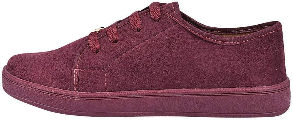 tenis de camurça vermelho feminino