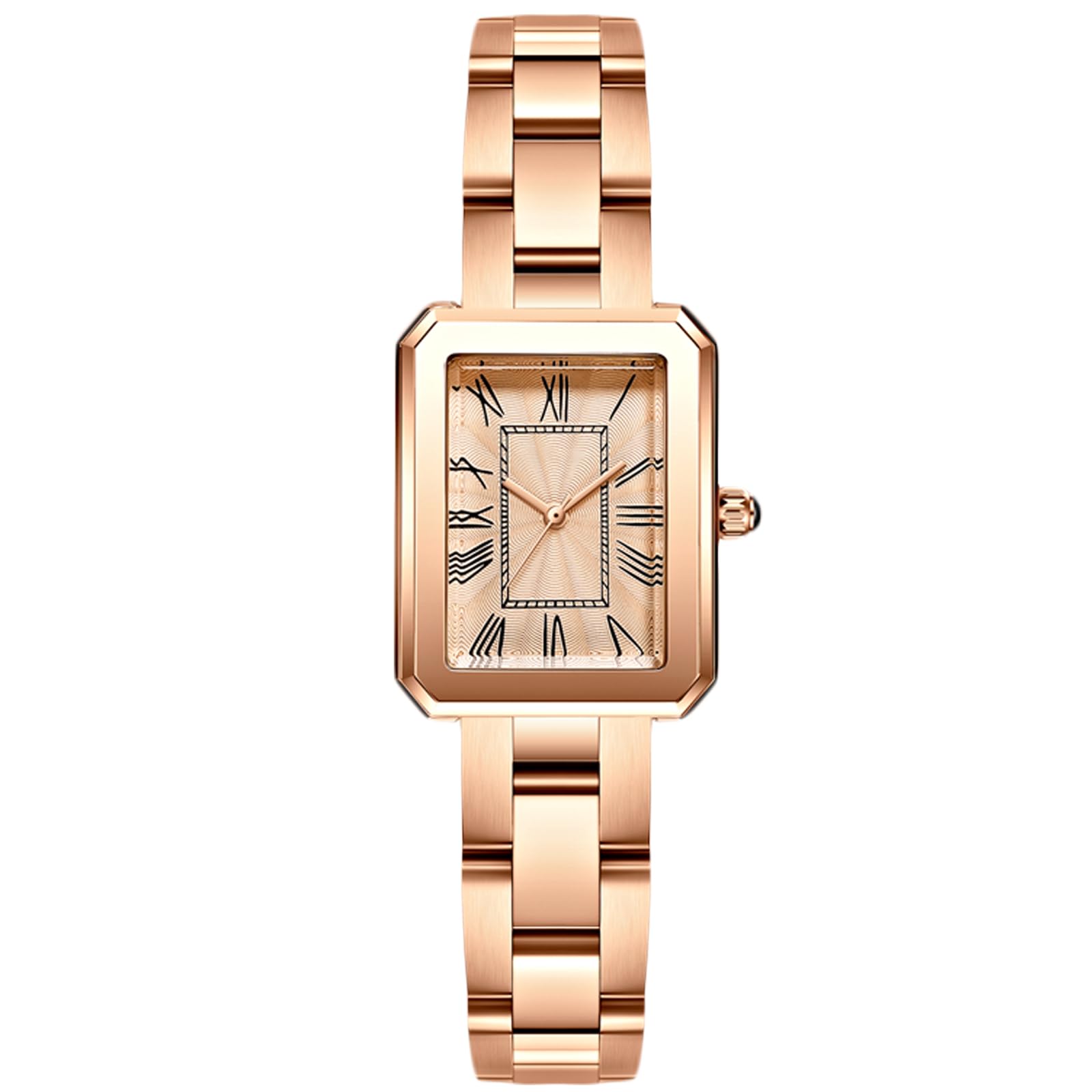 RORIOS Women Watches Analogue Quartz Watch with Stainless Steel Strap Waterproof Retro Square Wristwatch Elegant Watch for Ladies Girls