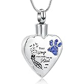 memorial jewelry Your Wings were Ready, But My Heart was Not Stainless Steel Carved Locket Cremation Urn Necklace for Pet Dog Cats