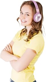 Lexibook Disney Stitch 2 in 1 Wireless Wired Headphones Pink HPBT010D1 view 3