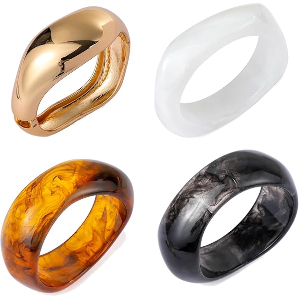 希少 MOUNTAIN RESEARCH ACRYLIC BANGLE Amazon.com: LKingel Acrylic Resin Chunky Bangle Bracelets