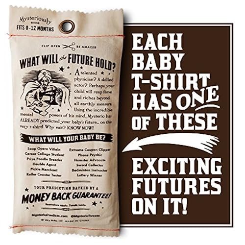 Mysterio Predicts Your Baby's Future (T-shirt) Clothing, Shoes & Jewelry, Baby, Baby Girls, Clothing, Tops, Tees